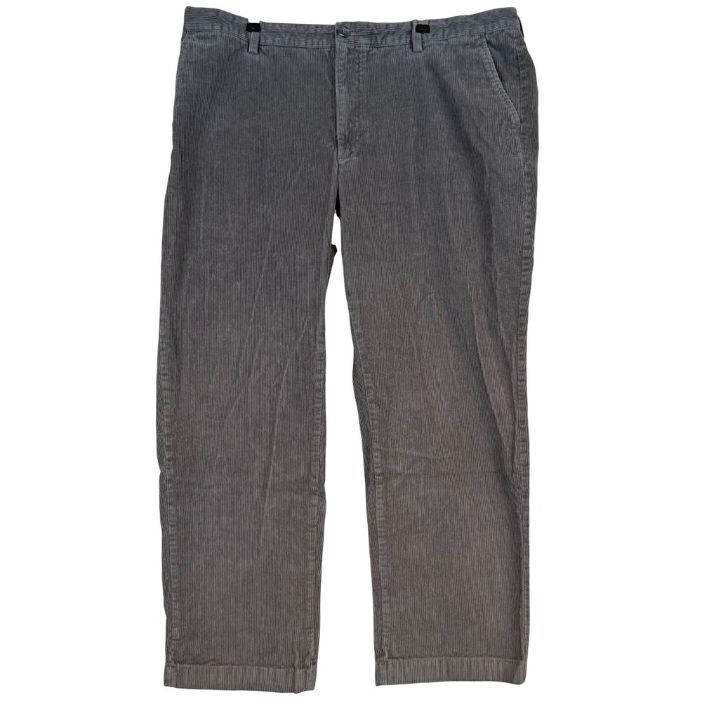 LL Bean Classic Fit Corduroy Pants Mens 40x29 Gray Stretch ID502835 Gorpcore